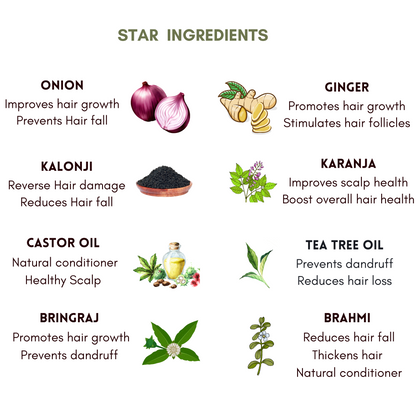 Onion Ginger Karanja Hair Oil