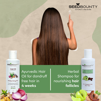 Hair Oil + Herbal Shampoo Combo (Saver Pack)