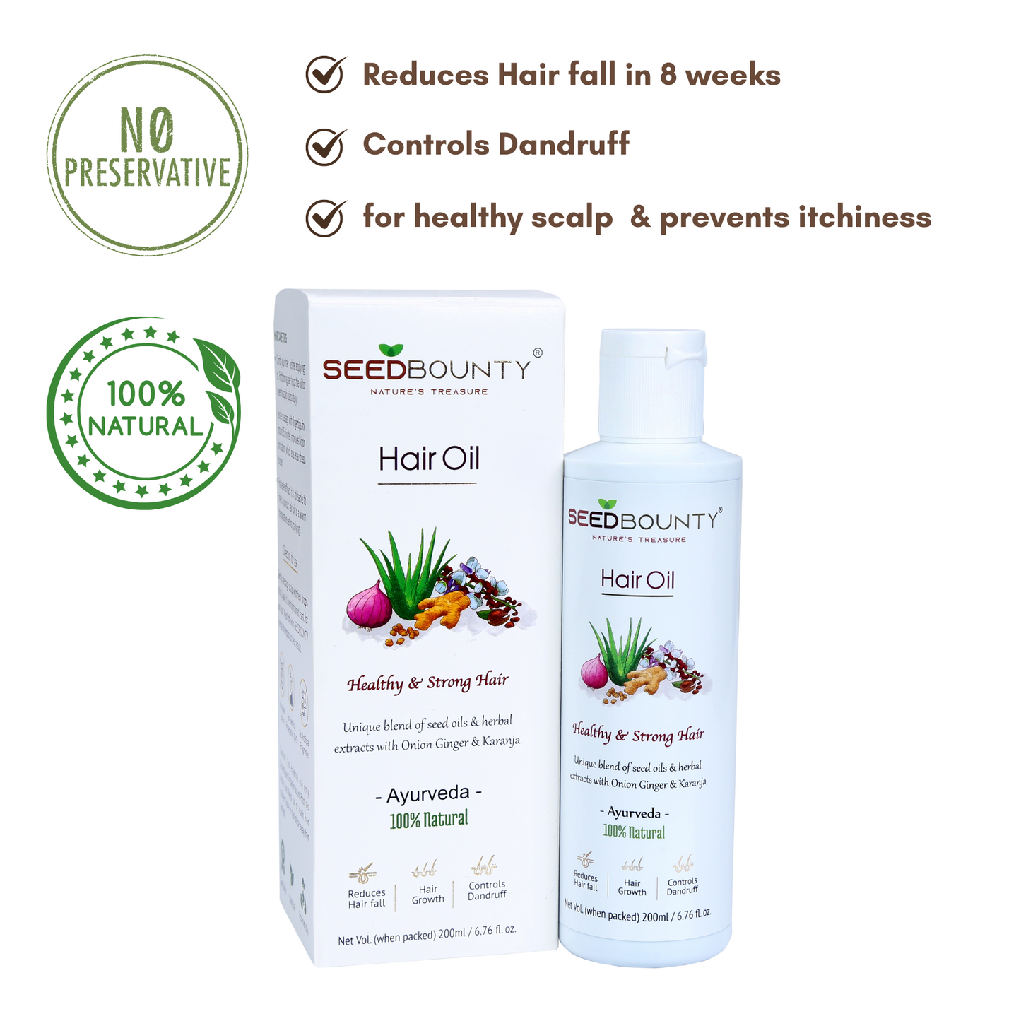 Onion Ginger Karanja Hair Oil