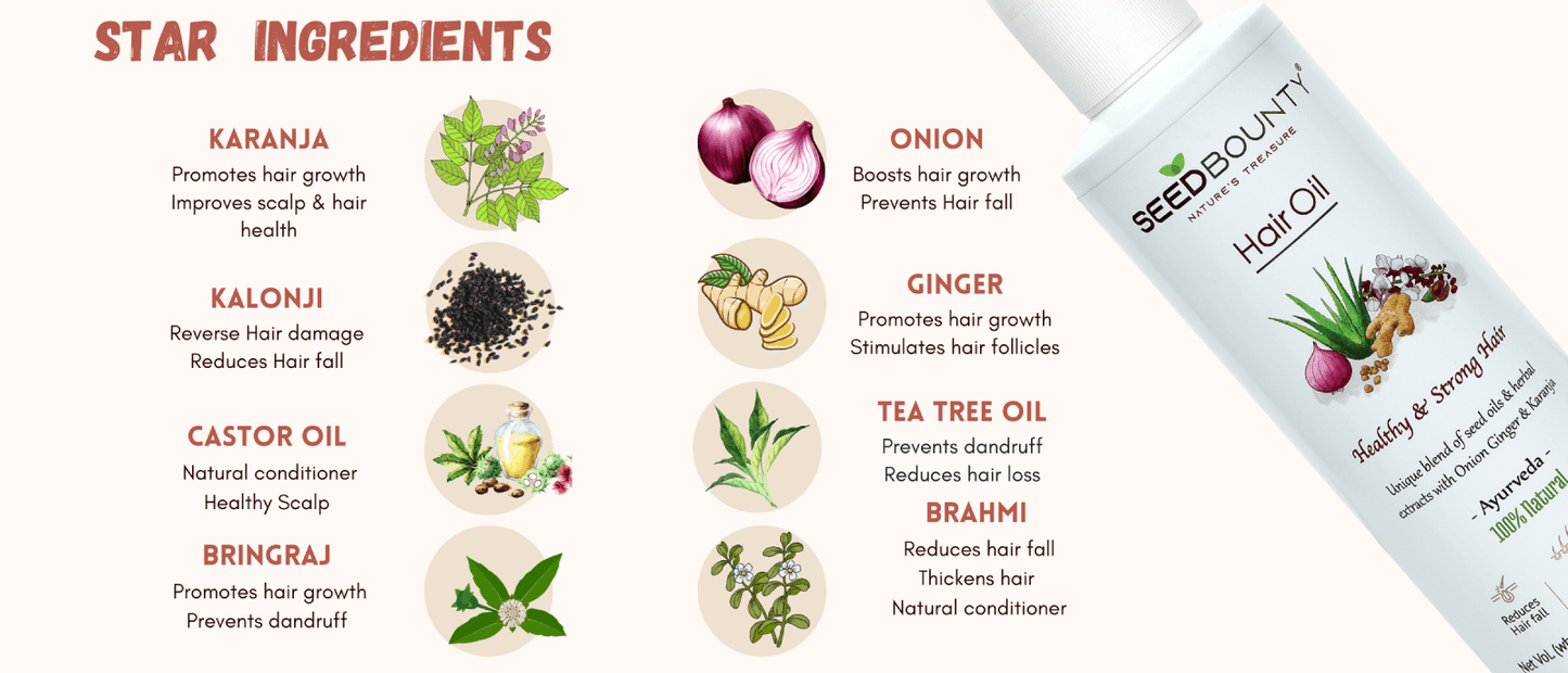 Onion Ginger Karanja Hair Oil