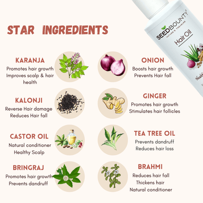 Onion Ginger Karanja Hair Oil