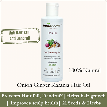 Onion Ginger Karanja Hair Oil